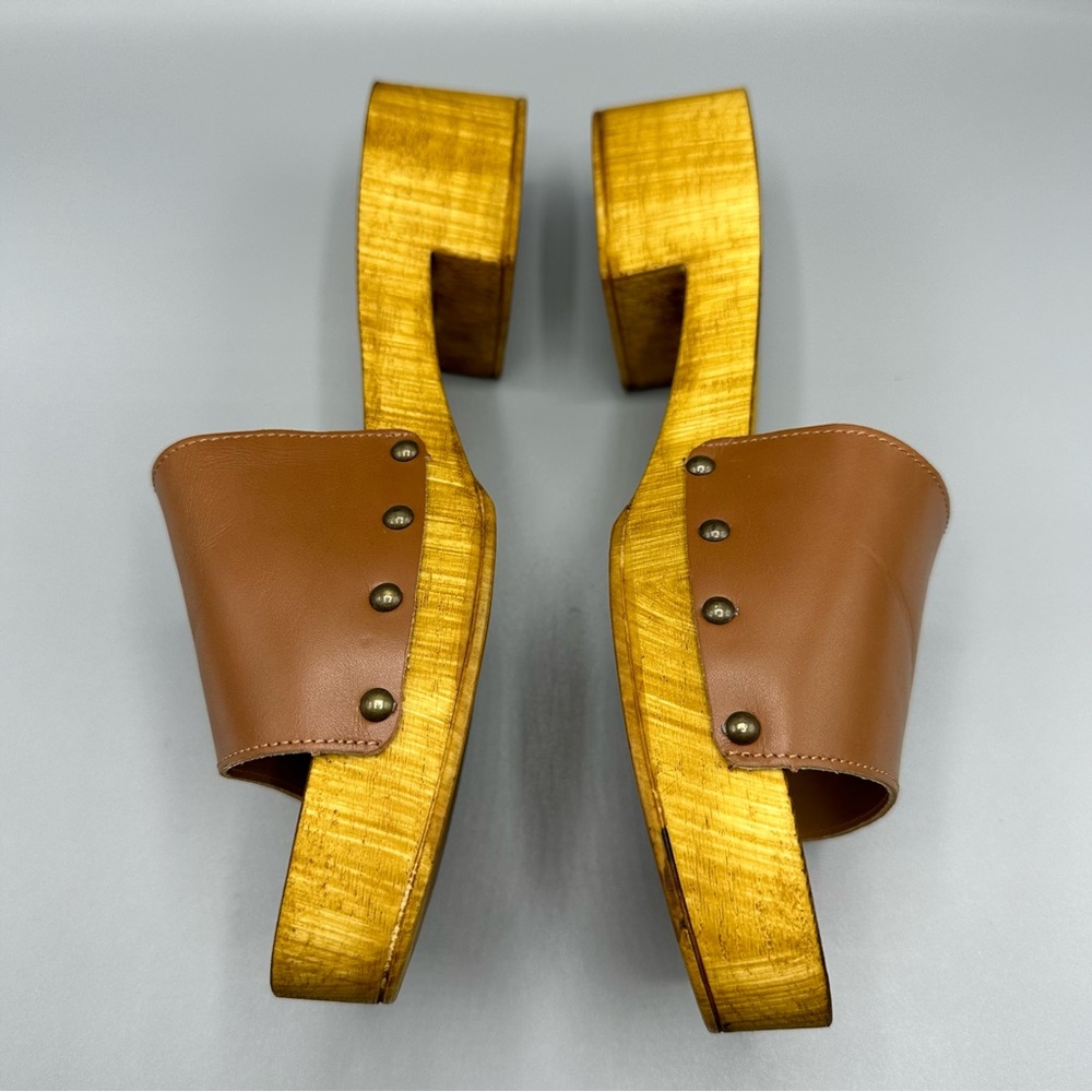 Seychelles Leather Slides Clog Sandals Women’s Size 9 Brown Made In Italy - Picture 8 of 12